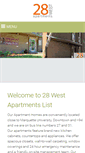 Mobile Screenshot of 28westapts.com